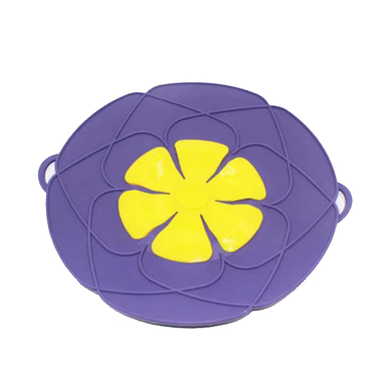 Silicone Lid Spill Stopper Cover Pot Pan Cover Kitchen Accessories Flower Shape Cookware Cooking Tools Kitchen Gadgets