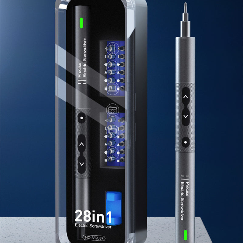 28 in 1 Electric Screwdriver Set 0.35N with Shadowless Light