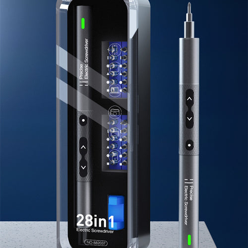 28 in 1 Electric Screwdriver Set 0.35N with Shadowless Light