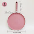 1Pcs Non-Stick Pink Frying Pan Omelet Pan Steak Egg Pancake Breakfast Maker Pans Creative Cookware Kitchen Gadgets Size S/M/L