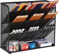 Mesh Desk Organizer, Multi-Functional Pen Holder, Desktop Stationary Organizer, Storage Rack for School Home Office Art Supplies (Mesh Pen Holder)