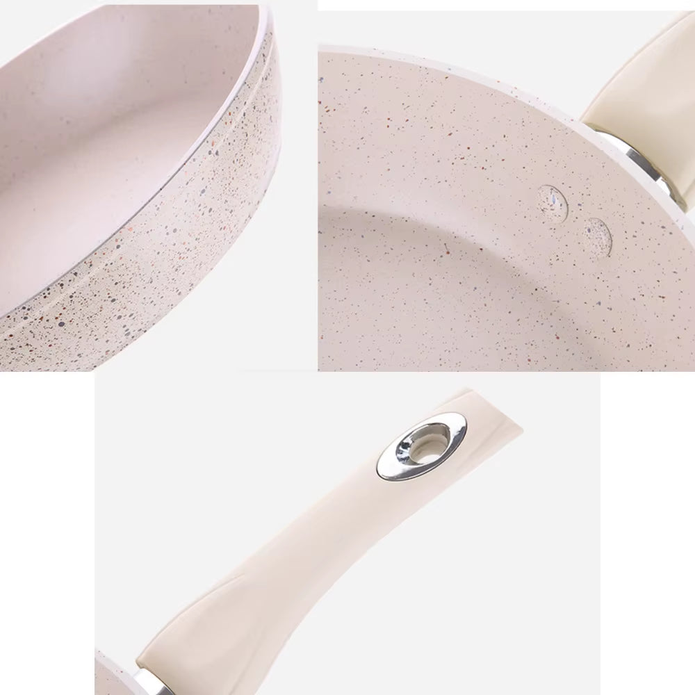Non-Stick Frying Pan Wok Ceramic Omelette Pan Steak Frying Pan Household Induction Cooker Universal Kitchen Cookware Accessories