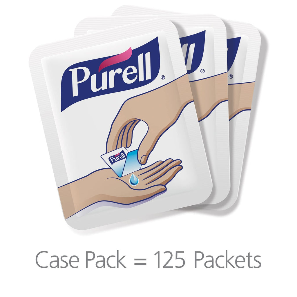 PURELL SINGLES Advanced Hand Sanitizer Gel, Fragrance Free, 125 Count Single-Use
