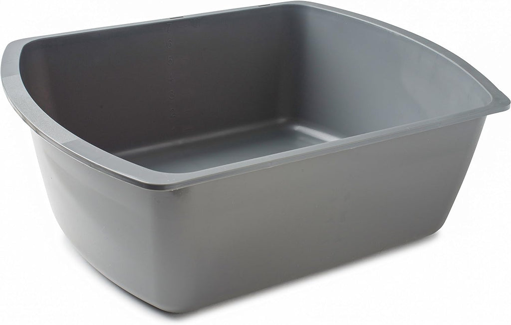 Wash Basins Rectangular Plastic Hospital Bedside Soaking Tub [5 Pack]