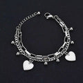Nextvance Chain Link Heart Bracelets & Bangles Simple Bracelet Stainless Steel Jewelry for Women Drop Shipping