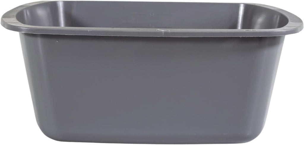 Wash Basins Rectangular Plastic Hospital Bedside Soaking Tub [5 Pack]