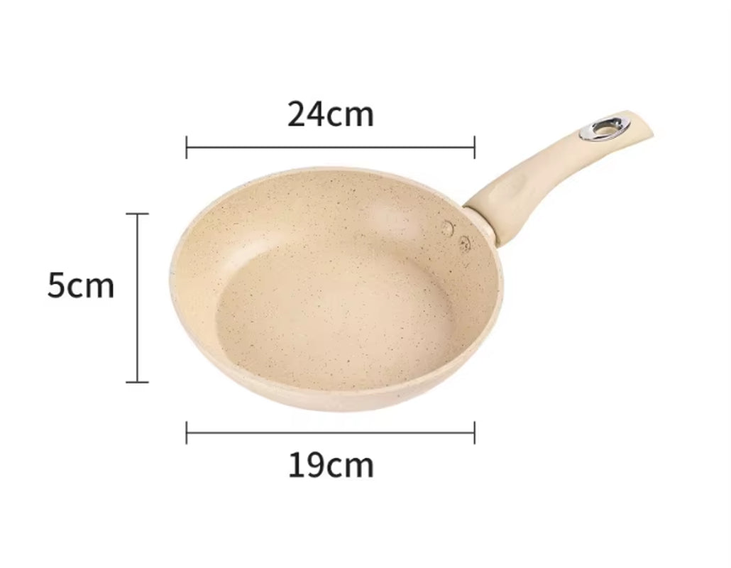 Non-Stick Frying Pan Wok Ceramic Omelette Pan Steak Frying Pan Household Induction Cooker Universal Kitchen Cookware Accessories