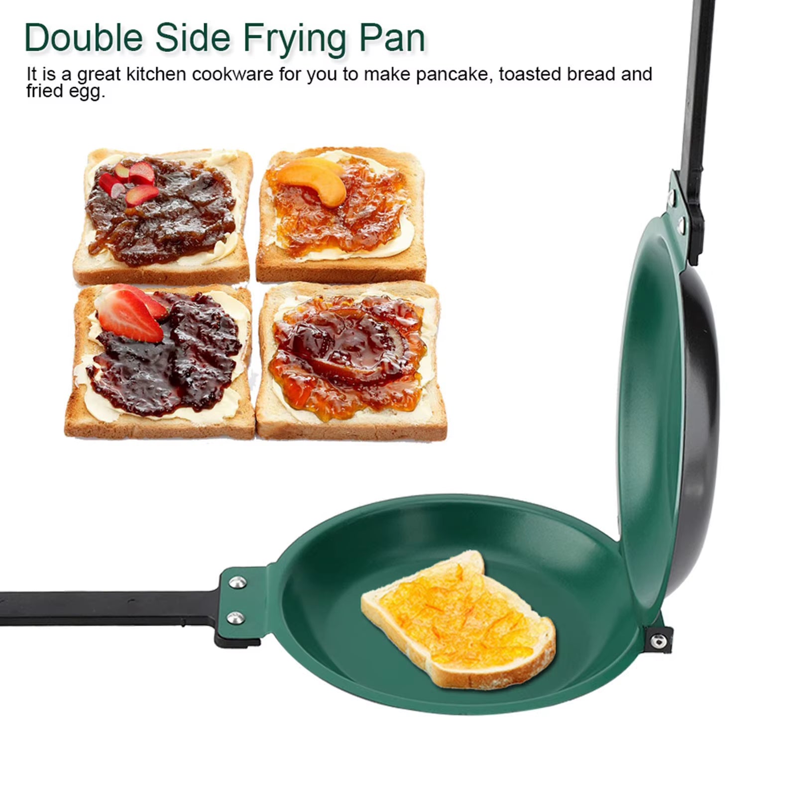 Double Side Titanium Steel Coating Flip Frying Pan Pancake Maker Household Kitchen Cookware Kitchen Cookware Pancake Frying Pan