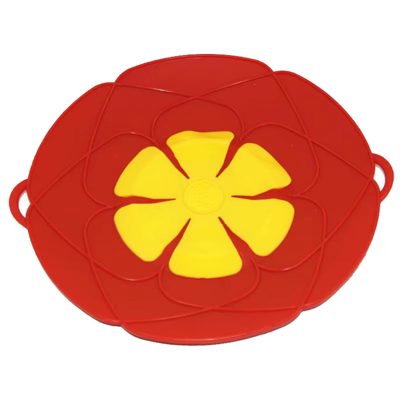 Silicone Lid Spill Stopper Cover Pot Pan Cover Kitchen Accessories Flower Shape Cookware Cooking Tools Kitchen Gadgets